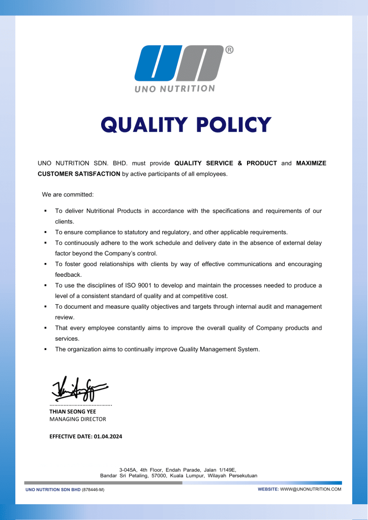 quality policy